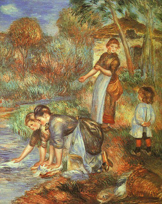 Pierre Renoir Washerwoman France oil painting art